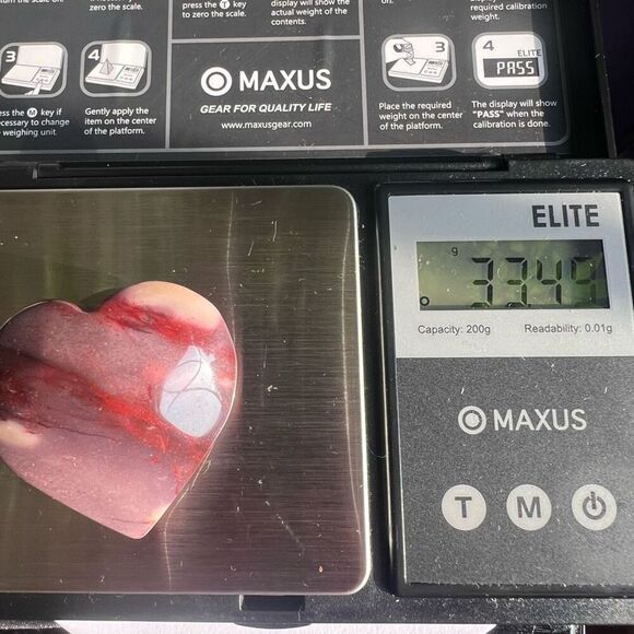 Mookaite Jasper Crystal Heart (#3) - Picture 10 of 10